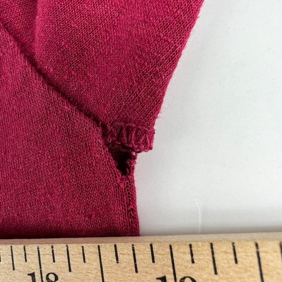 VTG 90s Trench Washington Redskins Shirt Fits Small Red Single Stitch Tag Large - Picture 3 of 15